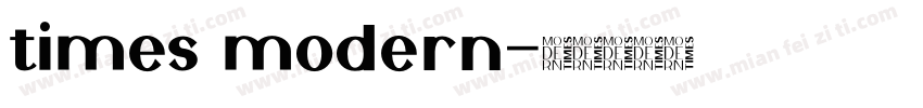 times modern字体转换